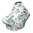 thumbnail image 1 of Haiem Music Lover Dinosaur Baby Nursing Cover & Nursing Poncho - Multi Use Cover for Baby Car Seat Canopy, Stroller Cover, 360°Full Privacy Breastfeeding Coverage, 1 of 1