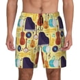 thumbnail image 1 of Haiem Musical Instruments Mens Swim Trunks with Compression Liner 2 in 1 Swimming Shorts Stretch Swimwear Quick Dry,Board Shorts-Medium, 1 of 9
