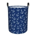 thumbnail image 1 of Haiem Nautical Anchors Laundry Basket, Laundry Hamper, Collapsible Laundry Baskets, Dirty Clothes Hamper, Waterproof with Handles for College Dorm, Family-Small, 1 of 8