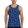thumbnail image 1 of Haiem Nautical Anchors Men Workout Tank Top Gym Bodybuilding Sleeveless Muscle T Shirts Athletic Tank Breathable Workout Shirt-X-Large, 1 of 9