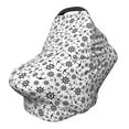 thumbnail image 1 of Haiem Nautical Themed Simple Anchors Baby Nursing Cover & Nursing Poncho - Multi Use Cover for Baby Car Seat Canopy, Stroller Cover, 360°Full Privacy Breastfeeding Coverage, 1 of 1
