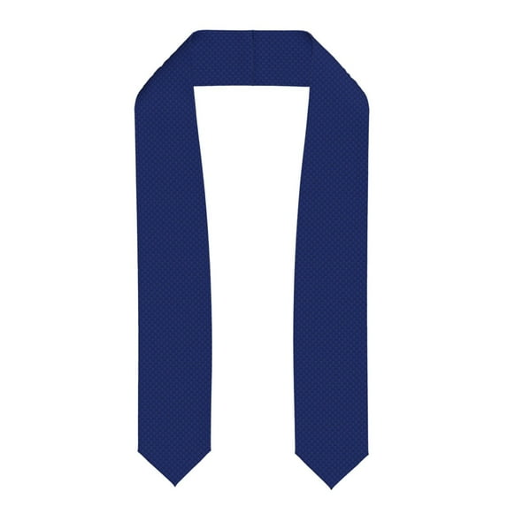 Haiem Navy Blue Pattern Graduation Stole 2024 | Premium Satin Sash for Graduation Ceremony