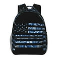 thumbnail image 1 of Haiem Navy Camouflage American Flag Printed School Backpack,Casual Travel Lightweight Backpack,Durable Comfortable Multifunctional Backpack,Laptop Backpack, 1 of 6