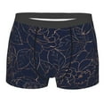 thumbnail image 1 of Haiem Navy Dark Blue Men's Boxer Briefs, Every Day Comfort Stretch Cotton Moisture-Wicking Underwear-Medium, 1 of 9