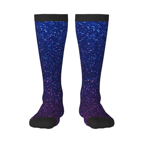 Haiem Neon Glitter Socks, Funny Novelty Crazy Design Cotton Socks Sports Socks Knee High Socks For Men, Women,1Pairs - Gift For Working Friends