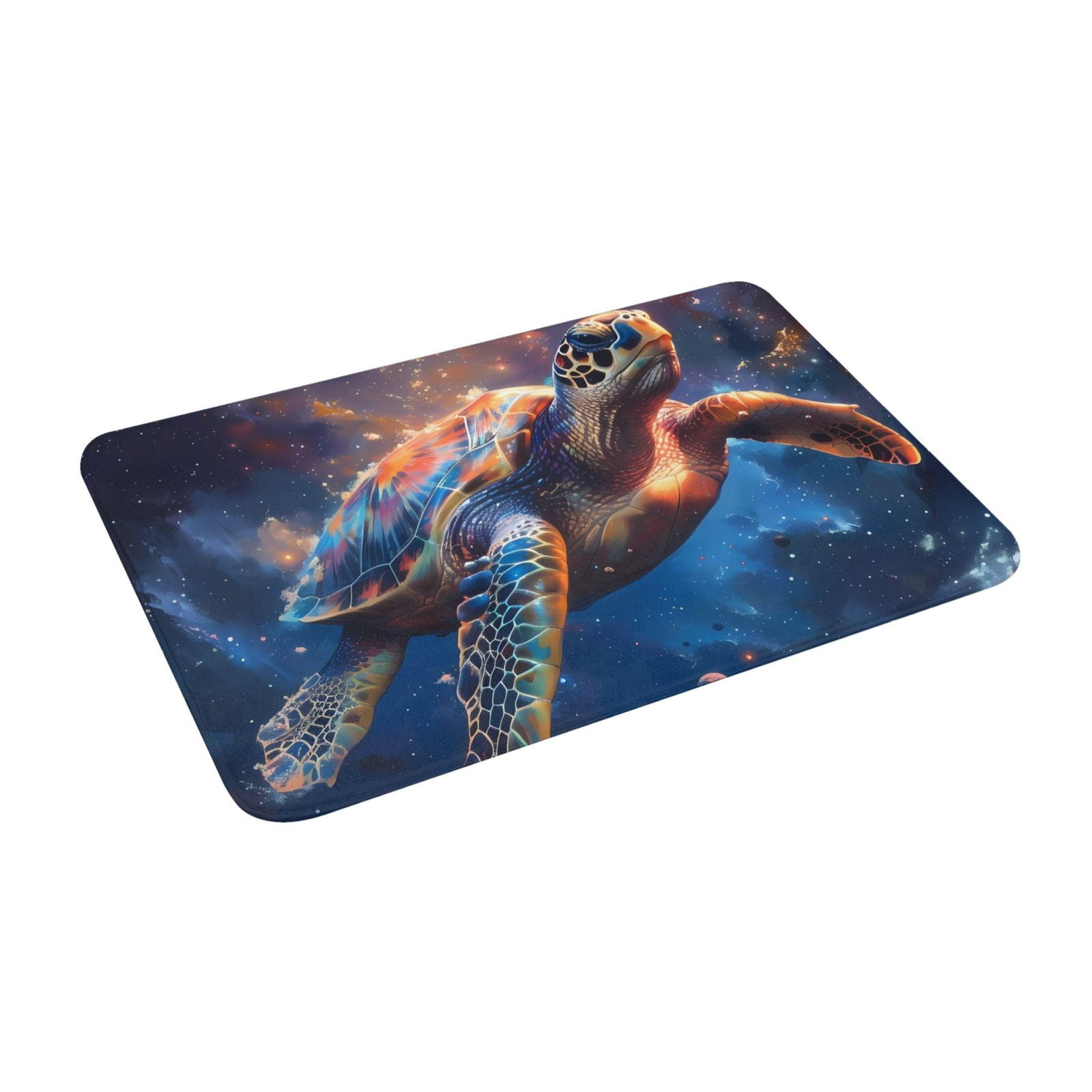 Haiem Night Sky Turtle Front Door Mat Indoor Outdoor Entrance