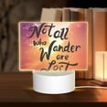 thumbnail image 1 of Haiem Not All Who Wander Are Lost Pattern Acrylic Night Light Gift with 3 Color ModesTouch-Sensitive LED Lamp Perfect Gift for Mother's Day, Birthday, or Christmas, 1 of 9