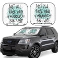 thumbnail image 1 of Haiem Not All Who Wander Are Lost1 Car Windshield Sun Shade (2 Pieces) Foldable Windshield Sun Shade Car Accessories for Truck SUV Pickup-Medium, 1 of 7
