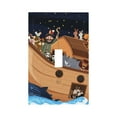 thumbnail image 1 of Haiem Ocean Scene with Noah's Ark Pattern Decorative Wall Plates, 1-Gang 5.0" x3.0", Unbreakable Thermoplastic Faceplate Cover for Decorator Receptacle Outlet & Switch-Style T, 1 of 6