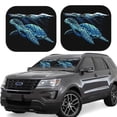 thumbnail image 1 of Haiem Ocean Turtle Windshield Sun Shade: Universal Foldable 2-Piece Car Front Window Sunshade - Blocks Uv Rays, And Reduces Heat,Essential Car Accessory Small, 1 of 7