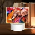 thumbnail image 1 of Haiem Oil Paintings of Elephants Pattern Acrylic Night Light Gift with 3 Color ModesTouch-Sensitive LED Lamp Perfect Gift for Mother's Day, Birthday, or Christmas, 1 of 9