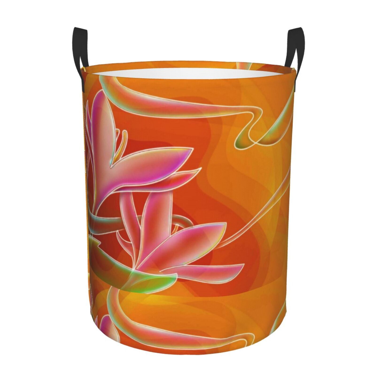 Psychedelic Jungle Forest Floral Laundry Basket