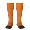 thumbnail image 1 of Haiem Orange Glitter Socks, Funny Novelty Crazy Design Cotton Socks Sports Socks Knee High Socks For Men, Women,1Pairs - Gift For Working Friends, 1 of 9