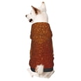 thumbnail image 1 of Haiem Orange Glitter for Winter Dog Hoodie Sweatshirts with Pockets Warm Dog Clothes for Small Dogs Chihuahua-Small, 1 of 7