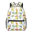 thumbnail image 1 of Haiem Orange Green Avocado Printed School Backpack,Casual Travel Lightweight Backpack,Durable Comfortable Multifunctional Backpack,Laptop Backpack, 1 of 1