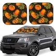 thumbnail image 1 of Haiem Orange Pumpkin Autumn Maple Falling Leaves Windshield Sun Shade: Universal Foldable 2-Piece Car Front Window Sunshade - Blocks Uv Rays, And Reduces Heat,Essential Car Accessory Large, 1 of 7