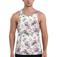 thumbnail image 1 of Haiem Orchids Flowers Men Workout Tank Top Gym Bodybuilding Sleeveless Muscle T Shirts Athletic Tank Breathable Workout Shirt-XX-Large, 1 of 9