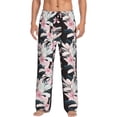 thumbnail image 1 of Haiem Orchids Flowers Men's Pajama Pants Ultra Lightweight Pjs Bottoms Sleepwear Bottom Pants With Pocket Drawstring-XX-Large, 1 of 1