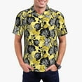 thumbnail image 1 of Haiem Orchids Flowers Pattern Mens Polo Shirts Quick Dry Short Sleeve Golf T Shirt Performance Moisture Wicking Casual Workout-Small, 1 of 6