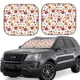 thumbnail image 1 of Haiem Oriental Cuisine Car Windshield Sun Shade (2 Pieces) Foldable Windshield Sun Shade Car Accessories for Truck SUV Pickup-Medium, 1 of 7