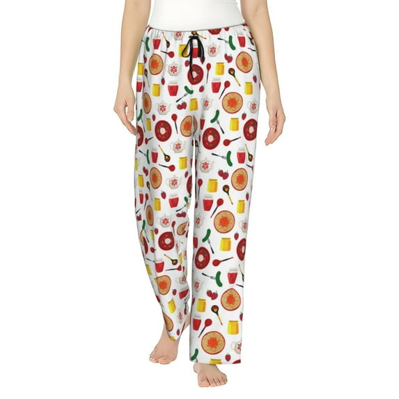 Haiem Oriental Cuisine Women's Pajama Pants Ultra Lightweight Pjs Bottoms Sleepwear Bottom Pants With Pocket Drawstring-XX-Large