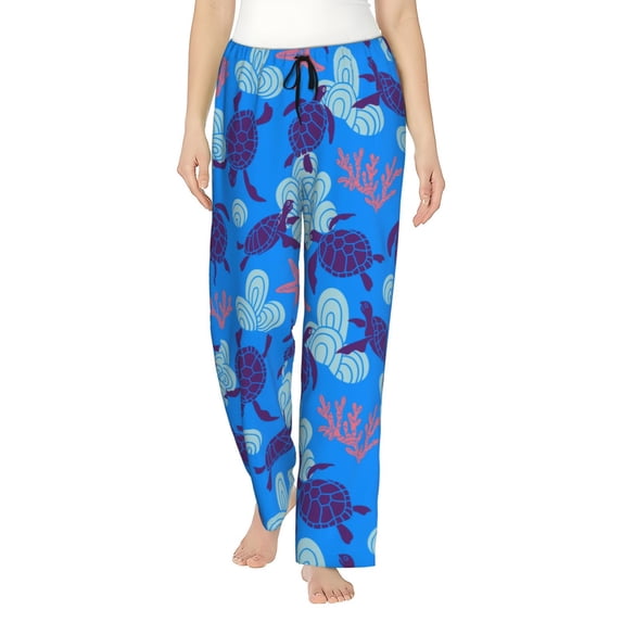 Haiem Ornamental Turtles Women's Pajama Pants Ultra Lightweight Pjs Bottoms Sleepwear Bottom Pants With Pocket Drawstring-XX-Large