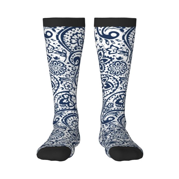 Haiem Paisley4 Socks, Funny Novelty Crazy Design Cotton Socks Sports Socks Knee High Socks For Men, Women,1Pairs - Gift For Working Friends