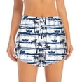 thumbnail image 1 of Haiem Palm Tree Women's 2 in 1 Running Shorts - Lightweight Athletic Workout Gym Yoga Breathable Sports Shorts Liner with Phone Pockets-X-Large, 1 of 9
