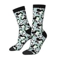 thumbnail image 1 of Haiem Panda And Eucalyptus Pattern Crew Socks – Soft & Durable Moisture-wicking Socks, Stay-Up Fit for Business, Work, and Casual Wear Size 5-11, 1 of 6