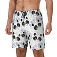 thumbnail image 1 of Haiem Panda Bear1 Mens Swim Trunks with Compression Liner 2 in 1 Swimming Shorts Stretch Swimwear Quick Dry,Board Shorts-Large, 1 of 9