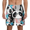 thumbnail image 1 of Haiem Panda Cute Pink Hearts Men'S Quick-Dry Swim Trunks: Comfortable Beach Shorts With Mesh Lining And Pockets - Ideal For Swimming And Sunbathing 3x-Large, 1 of 9