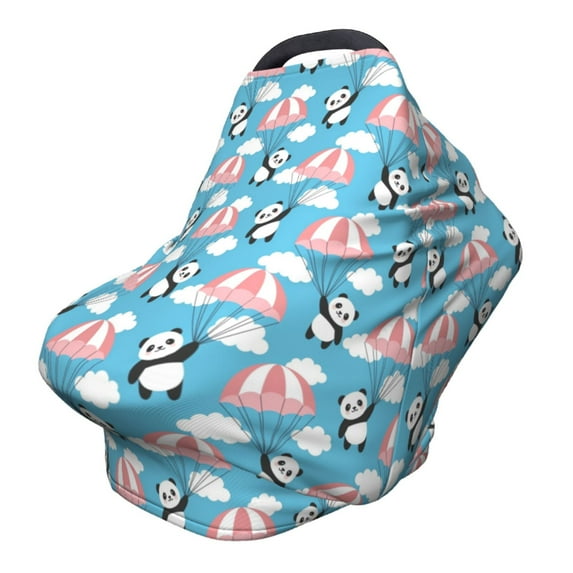 Haiem Panda Flying in the Sky Baby Nursing Cover & Nursing Poncho - Multi Use Cover for Baby Car Seat Canopy, Stroller Cover, 360°Full Privacy Breastfeeding Coverage