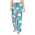 thumbnail image 1 of Haiem Panda Flying in the Sky Women's Pajama Pants Ultra Lightweight Pjs Bottoms Sleepwear Bottom Pants With Pocket Drawstring-Small, 1 of 9