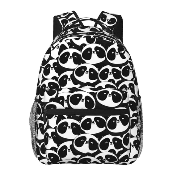Haiem Panda1 Printed School Backpack,Casual Travel Lightweight Backpack,Durable Comfortable Multifunctional Backpack,Laptop Backpack