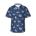 thumbnail image 1 of Haiem Party Shark Cut Printed Hawaiian Shirt for Men - Men’s Casual Beach Summer Shirts - Stretch Fabric with Modern Fit-Large, 1 of 7