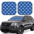 thumbnail image 1 of Haiem Party Shark Cute Car Windshield Sun Shade (2 Pieces) Foldable Windshield Sun Shade Car Accessories for Truck SUV Pickup-Medium, 1 of 7