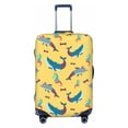 thumbnail image 1 of Haiem Party Shark Cute Luggage Cover Printed Suitcase Covers for Luggage Elastic Washable Suitcase Protector Fits 18-32 Inch Luggage-Large, 1 of 9