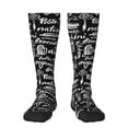 thumbnail image 1 of Haiem Pasta Bacon Socks, Funny Novelty Crazy Design Cotton Socks Sports Socks Knee High Socks For Men, Women,1Pairs - Gift For Working Friends, 1 of 9