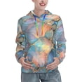 thumbnail image 1 of Haiem Pastel Abstract Fluid Art for Women's Fashion Hoodies & Sweatshirts with Kangaroo Pocket,Hooded Sweatshirt with Eye-catching Drawstrings-XX-Large, 1 of 7