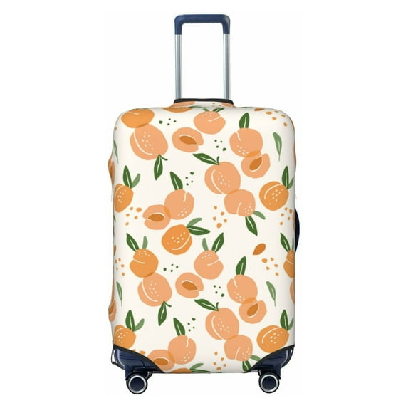 Haiem Peaches Luggage Cover Printed Suitcase Covers for Luggage Elastic Washable Suitcase Protector Fits 18-32 Inch Luggage-Small