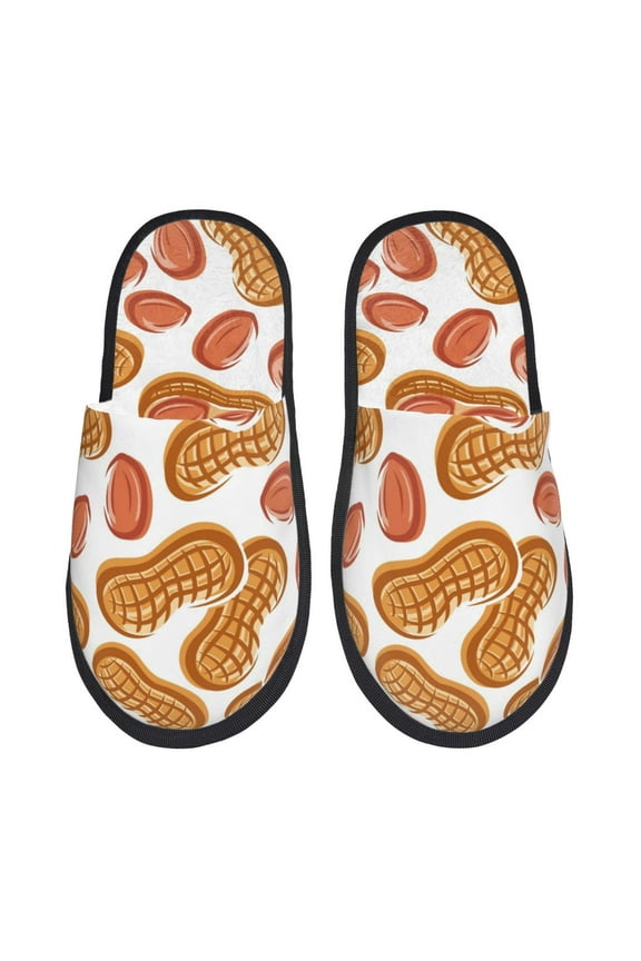 Peanuts4 Print Fuzzy Slippers for Women Plush Slippers Winter Fluffy House Shoes Indoor Outdoor-Large