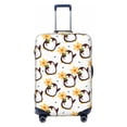 thumbnail image 1 of Haiem Penguin With Flowers Luggage Cover Printed Suitcase Covers for Luggage Elastic Washable Suitcase Protector Fits 18-32 Inch Luggage-Large, 1 of 5