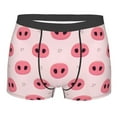 thumbnail image 1 of Haiem Pig Noses Men's Boxer Briefs, Every Day Comfort Stretch Cotton Moisture-Wicking Underwear-Medium, 1 of 9