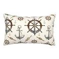 thumbnail image 1 of Haiem Pillowcase for Hair and Skin Queen - Anchor with Rope Printed Soft Pillowcase with Envelope Closure-14"x20", 1 of 9
