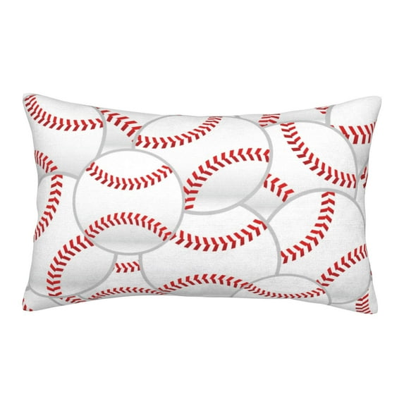 Haiem Pillowcase for Hair and Skin Queen - Baseballs Printed Soft Pillowcase with Envelope Closure-20"x30"