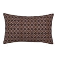 thumbnail image 1 of Haiem Pillowcase for Hair and Skin Queen - Brown Gold Grid Printed Soft Pillowcase with Envelope Closure-16"x24", 1 of 8