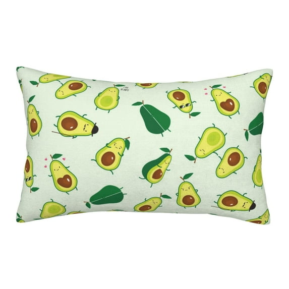 Haiem Pillowcase for Hair and Skin Queen - Cartoon Fruit Printed Soft Pillowcase with Envelope Closure-20"x30"