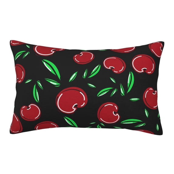 Haiem Pillowcase for Hair and Skin Queen - Cherry Printed Soft Pillowcase with Envelope Closure-20"x30"