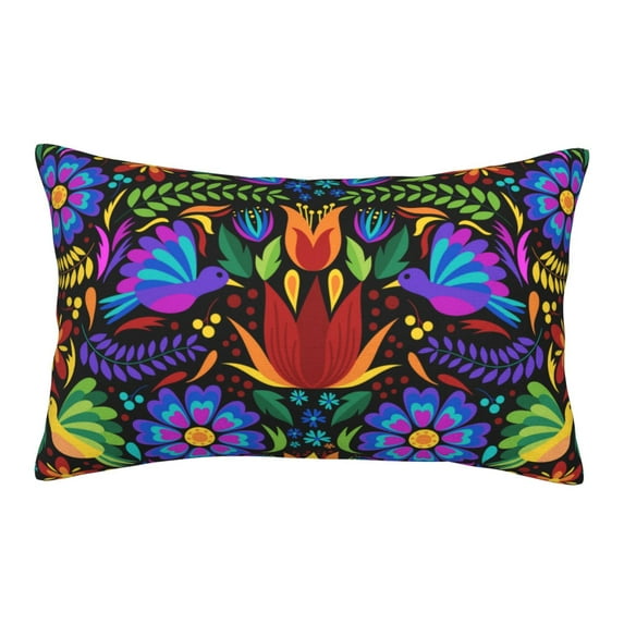 Haiem Pillowcase for Hair and Skin Queen - Colorful Floral Printed Soft Pillowcase with Envelope Closure-20"x30"