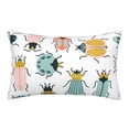 thumbnail image 1 of Haiem Pillowcase for Hair and Skin Queen - Colorful Insects Printed Soft Pillowcase with Envelope Closure-14"x20", 1 of 9